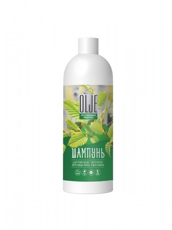 OLJE Натуральный шампунь для сухих волос с экстрактом березовых почек и кератином 1000 мл в Великом Новгороде