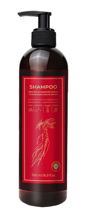 Шампунь для волос с корейским женьшенем и золотом 500 мл в Великом Новгороде