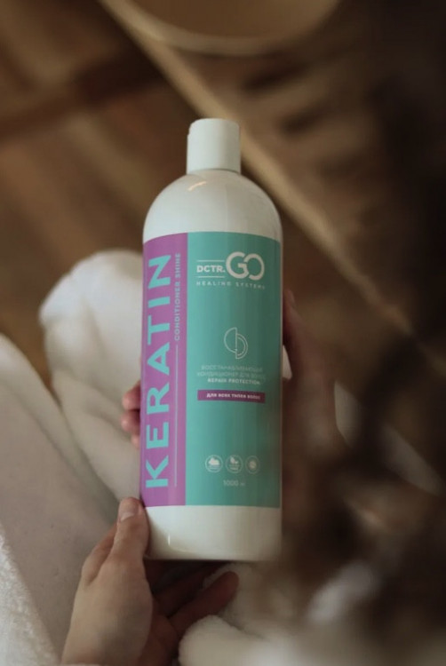 Dctr.Go. Увлажняющий кондиционер бальзам с кератином для волос 1000 мл в Великом Новгороде