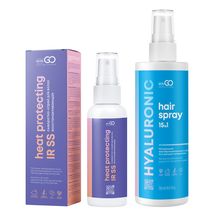 Dctr.Go Набор Спрей для волос 15в1 250 мл + сыворотка для роста волос 100 мл в Великом Новгороде